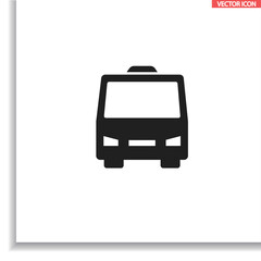 Bus  vector icon , lorem ipsum Flat design