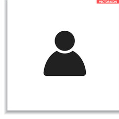 Human  vector icon , lorem ipsum Flat design