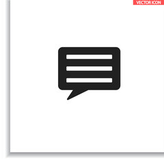 Chat sms  vector icon , lorem ipsum Flat design