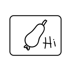 Laptop, computer, technology, business. Communication, internet, connection, online, wifi. Study. Line art. Ink black illustration, icon. Isolated on white background.