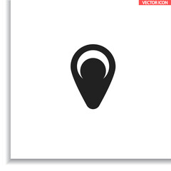 Map pin vector icon , lorem ipsum Flat design