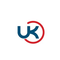 uk letter icon vector illustration