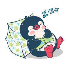  Funny cartoon penguin