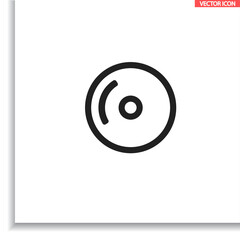 Disk  vector icon , lorem ipsum Flat design
