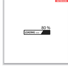 Downloading  vector icon , lorem ipsum Flat design