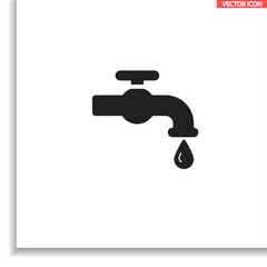 Kitchen faucet  iconvector icon , lorem ipsum Flat design