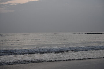 waves on the beach