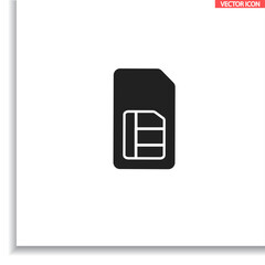 Sim card  icon , lorem ipsum Flat design