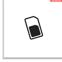 Sim card  icon , lorem ipsum Flat design