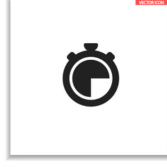 icon clock time vector , lorem ipsum Flat design
