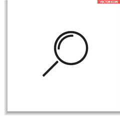 Loupe   vector icon  , lorem ipsum Flat design