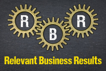 RBR Relevant Business Results - obrazy, fototapety, plakaty
