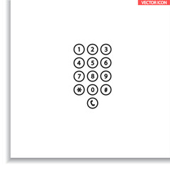 Keyboard  vector icon  , lorem ipsum Flat design