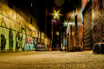 graffiti back alley Vancouver, British Columbia, Canada