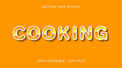 Obraz premium Cooking text effect