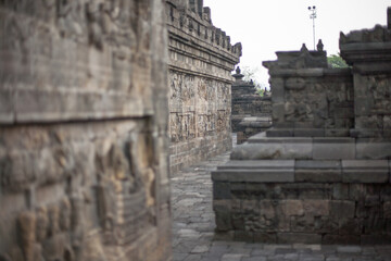 22 May 2008, Magelang, Java, Indonesia: Panel Relief on Borobudur Temple, Indonesia