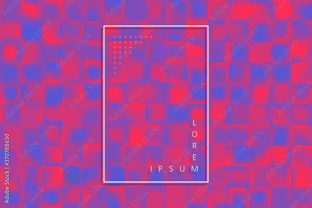 Aufkleber abstract mosaic with unique blurred gradient. modern colorful background with geometric repeated sha