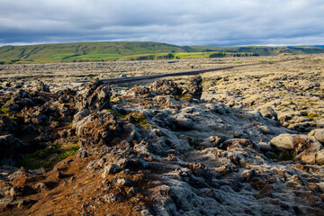 Eldhraun lava field on the South Coast of Iceland