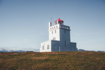 Fototapeta na wymiar Dyrhólaey Lighthouse on the South Coast of Iceland