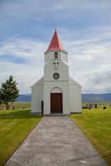 Fototapeta na wymiar Glaumbær Church in the North of Iceland
