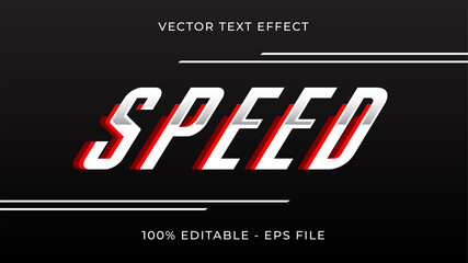 Naklejka na ściany i meble Speed text effect