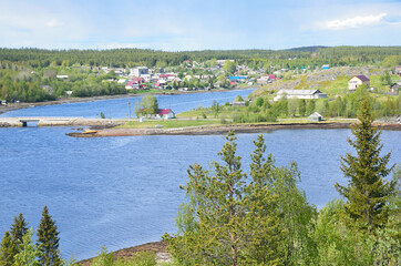 Fototapeta premium Russia. Kola Peninsula, Tersky coast, old pomeranian village of Umba