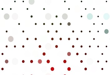 Light Green, Red vector texture with disks.
