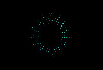 Dark Blue, Green vector pattern in square style.