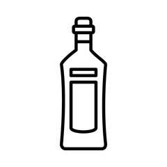 vodka bottle icon, line style