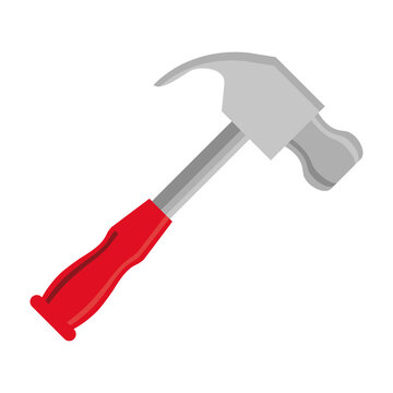 hammer tool flat style icon