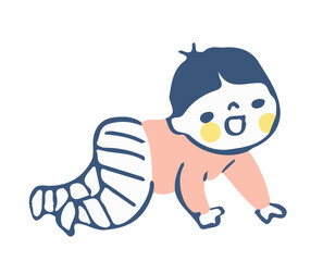 ハイハイする赤ちゃん
