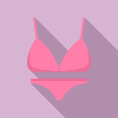 Sport swimsuit icon. Flat illustration of sport swimsuit vector icon for web design