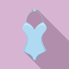Bathing swimsuit icon. Flat illustration of bathing swimsuit vector icon for web design