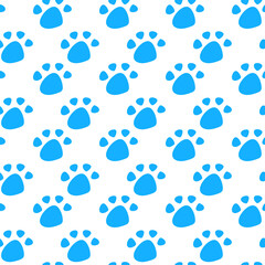 Vector seamless pattern with cat or dog,kitten or puppy footprints. Can be used for wallpaper,fabric, web page background, surface textures.