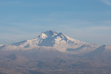Fototapeta na wymiar Mount Erciyes volcano in Turkey