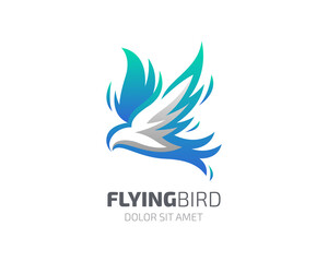 Flying bird logo