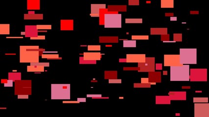 Abstract red squares illustration background