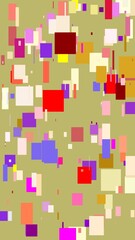 Abstract red pink violet yellow squares illustration background