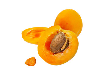 ripe large yellow apricot