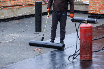 Gas barrel on the roof