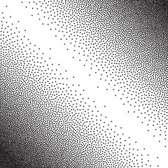 Stochastic raster halftone gradient print