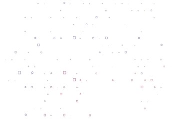 Light Blue, Red vector background with circles, rectangles.