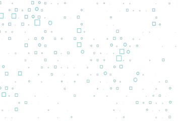Light Blue, Green vector layout with circle spots, cubes.