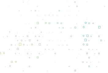 Light Multicolor, Rainbow vector cover with circles, cubes.