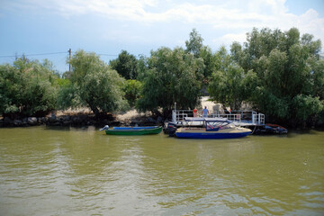 Fototapeta na wymiar The Danube Delta. Sulina Arm.