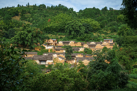 Yangjiatang old village in the middle of the mountains in Songyang County,  Zhejiang Province, China.