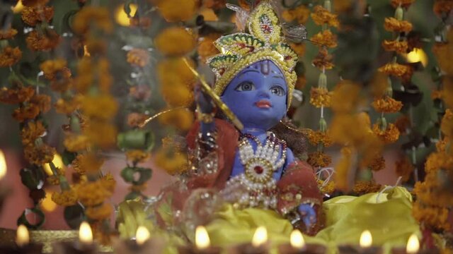 India festival Celebrate Lord Krishna&rsquo;s birth with special sweets, wishes and jhula designs . 