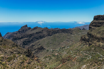 Fototapeta na wymiar Paisaje natural de la isla de Tenerife (España)