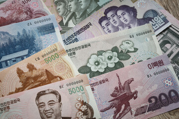 Communist North Korean money called Won, All Banknotes