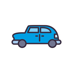 car line and fill style icon vector design